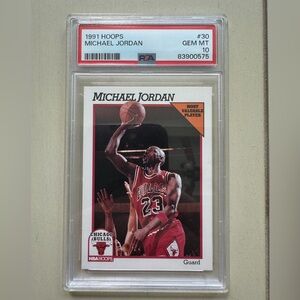 1991 Hoops Michael Jordan #30 PSA 10 Chicago Bulls